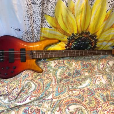 Ibanez SR870 Electric Bass Guitar Active Autumn Leaves Gradient w Case image 1