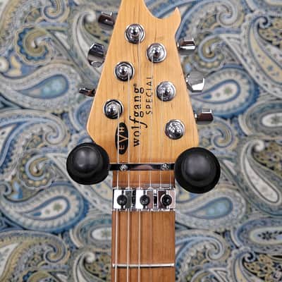 EVH Wolfgang Special QM Baked Maple Fingerboard Tiger Eye Glow image 3