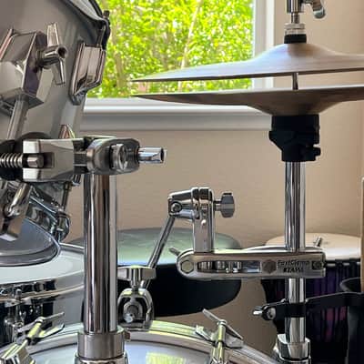 VINTAGE TAMA Imperialstar 1980's - Metallic White Complete with Hardware and Cymbals image 3