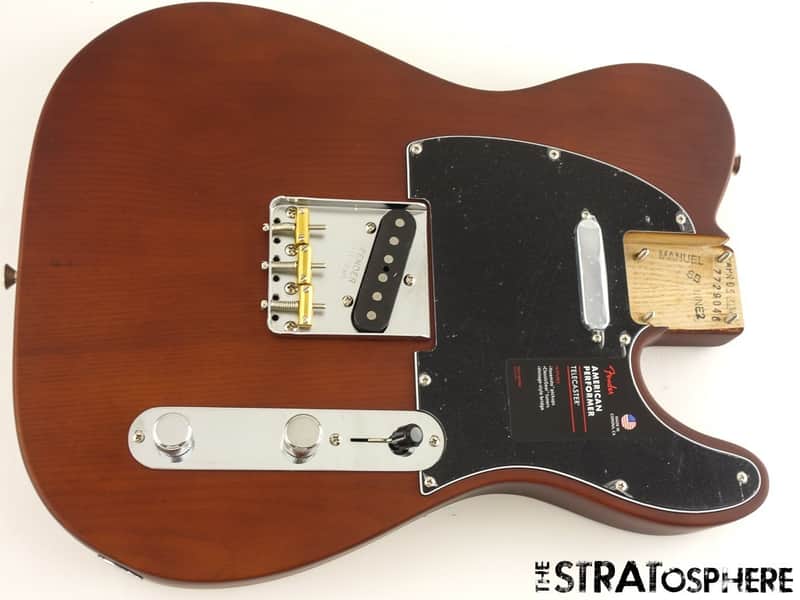 American Performer Fender Timber Telecaster Tele LOADED BODY, Sassafras Mocha image 1