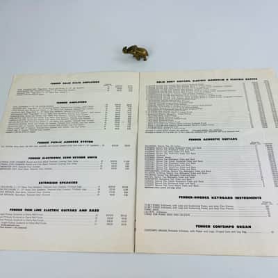 Fender “Fine Electric Instruments” Price List – October 24, 1966 image 3