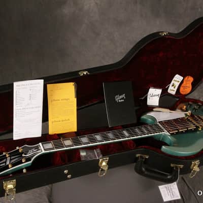 RARE 2010 Gibson Custom Shop SG/Les Paul Custom reissue INVERNESS GREEN SPARKLE image 25