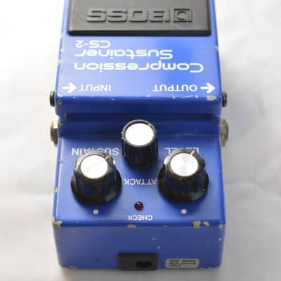 Boss CS-2 Compression Sustainer (Black Label) 1981 - 1989 - Blue Vintage Compressor Made in Japan image 4