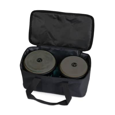 Latin Percussion 6 1/4-Inch and 7 1/4-Inch Bongos with Carrying Bag and Tuning Wrench (Race Car Blue) image 7