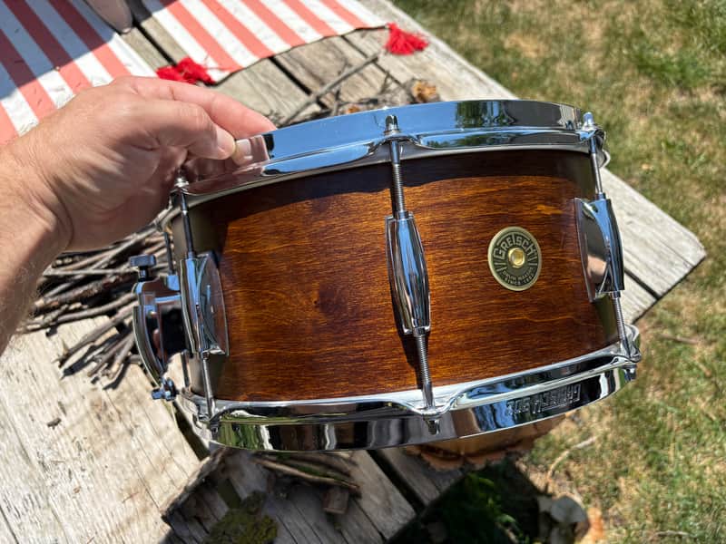 Gretsch Broadkaster 6.5x14 Snare Drum - Antique Maple Gloss image 1