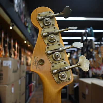 Fender Custom Shop 1960 Precision Bass Relic Super Faded Aged Olympic White w/Tweed Case image 8
