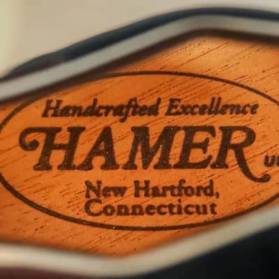 2008 Hamer "USA" "Newport 90" Willcutt Custom Order, Maple Carved Top & Ebony Board image 4