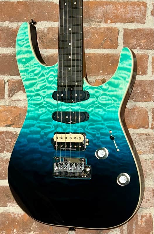 NEW Charvel Pro-Mod Plus Dinky DK24 HSS 2PT QM - Blue Curaçao, In Stock and Ships Fast! Pro Set Up Included! image 1