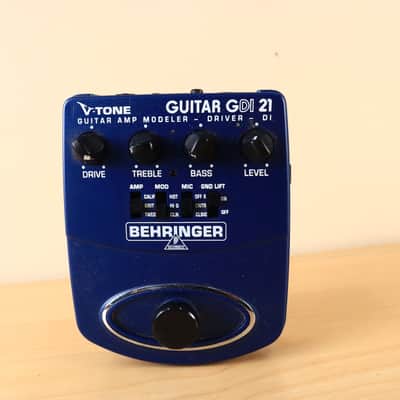 Behringer V-Tone Guitar GDI21 Guitar Amp Modeler and DI Pedal image 1