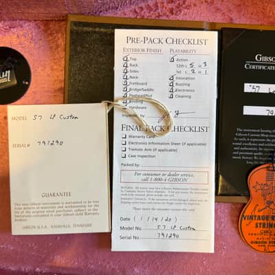 Gibson Custom Shop Historic '57 Les Paul Custom Black Beauty Reissue 2020 Ebony VOS image 15