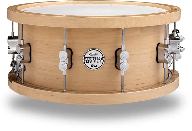 PDP 20-Ply Maple Snare with Wood Hoops and Chrome Hardware 14 x 5.5 in. image 1