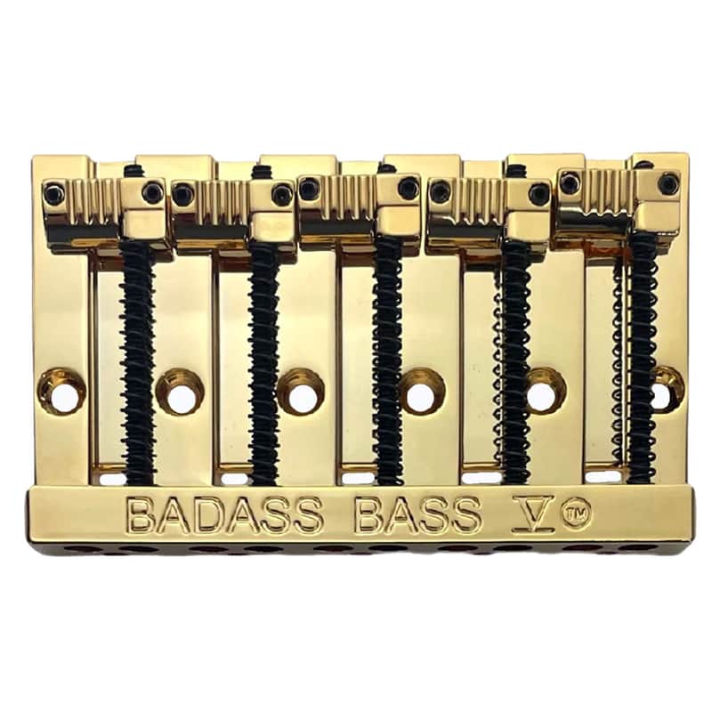 Leo Quan Badass V 5-String Bass Bridge Grooved Saddles Gold BB-3345-002 image 1