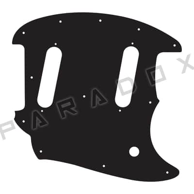 Custom Pickguard For 2024 - 2026 Made in Mexico Fender Player II Mustang  - Black/White/Black .090"