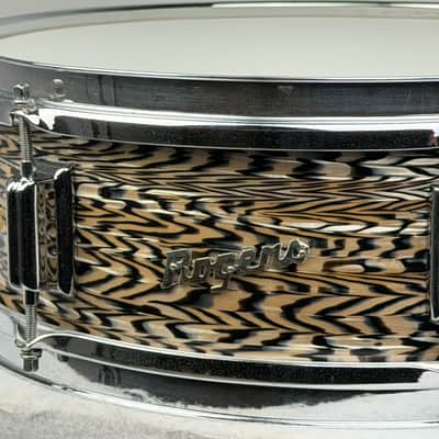 Rogers 5x14" Luxor Cleveland-Era Snare Drum - Black Onyx #7517 image 2