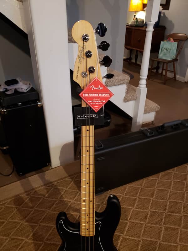 Fender Mod Shop Precision Bass Left-Handed 2017 Satin Black image 1