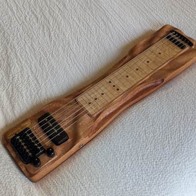 Mini Travel Headless Lap Steel Guitar – Mahogany & Maple, P90 Pickup, Gig Bag image 4