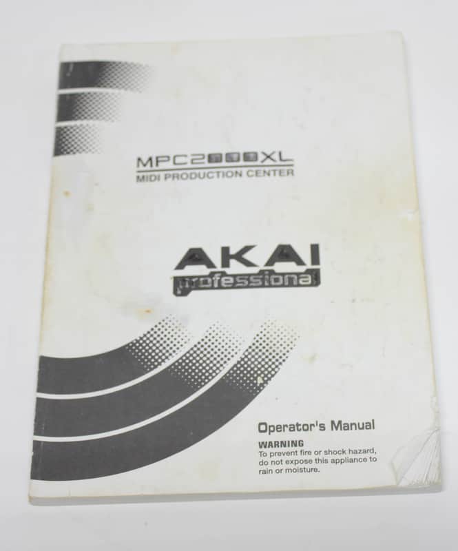 Akai MPC2000XL MIDI Production Center Original Factory Owners Manual OEM image 1