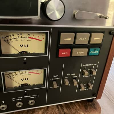 PLEASE READ AD!!! TEAC A-2340SR 1/4" 4-Track 4 channel Quad Auto Reverse Reel to Reel Tape Recorder 1970s - Silver #2 image 2