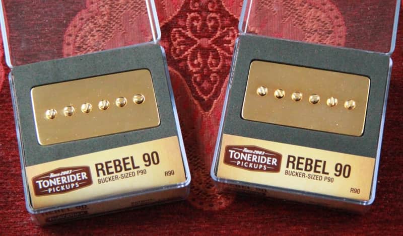 TONERIDER REBEL 90 SET R90 Bucker GOLD Alnico II P90 7.9+8.5k Top quality ! 2025 image 1