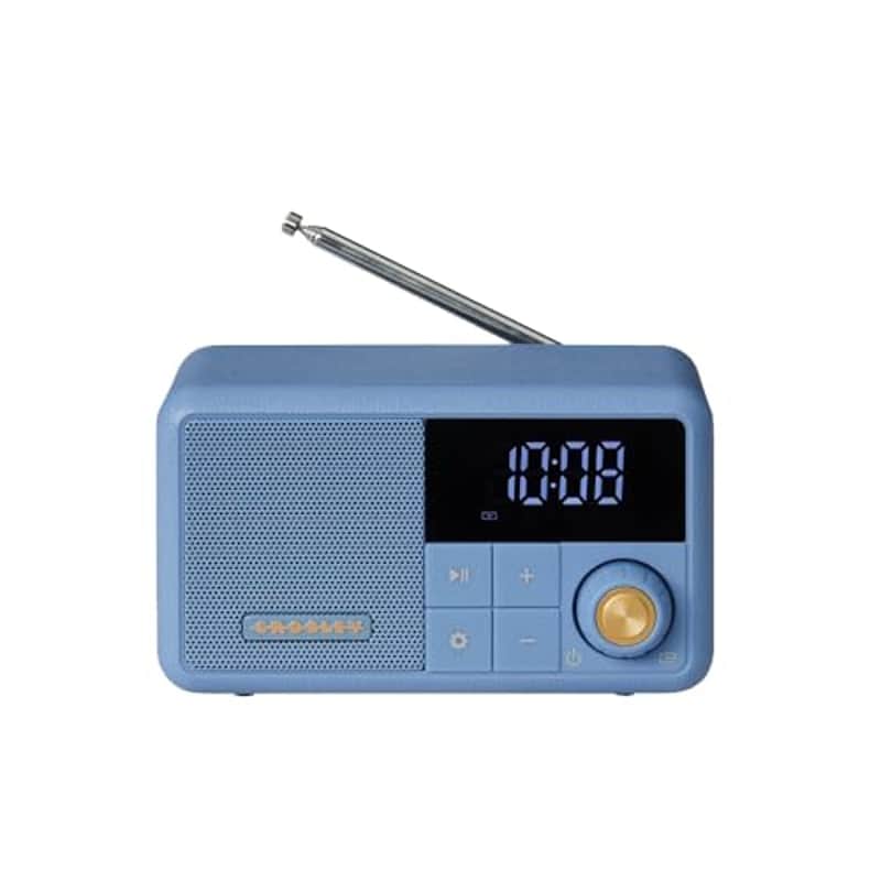 Crosley CR1121A-EB Cooper Retro Portable Bluetooth Speaker, Elemental Blue image 1