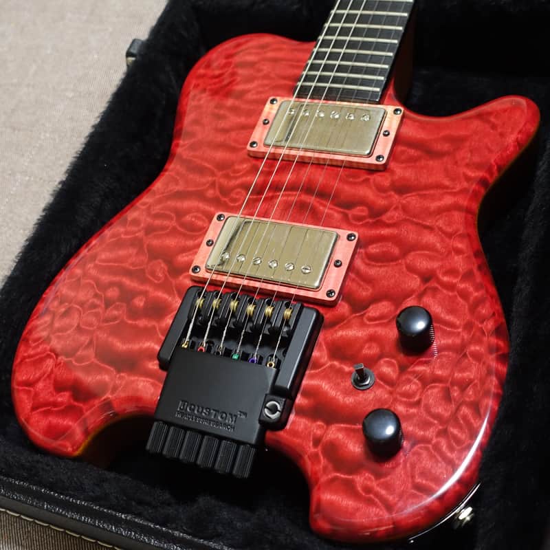 【Killer Quilt!】 Carvin HH2X Allan Holdsworth Model Headless Electric Guitar image 1