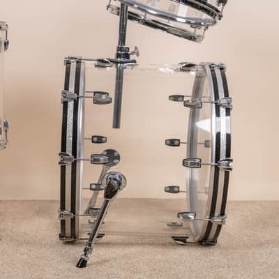 Ludwig Vistalite Clear Drum Set 16x22 8x12 9x13 and 16x16 image 10