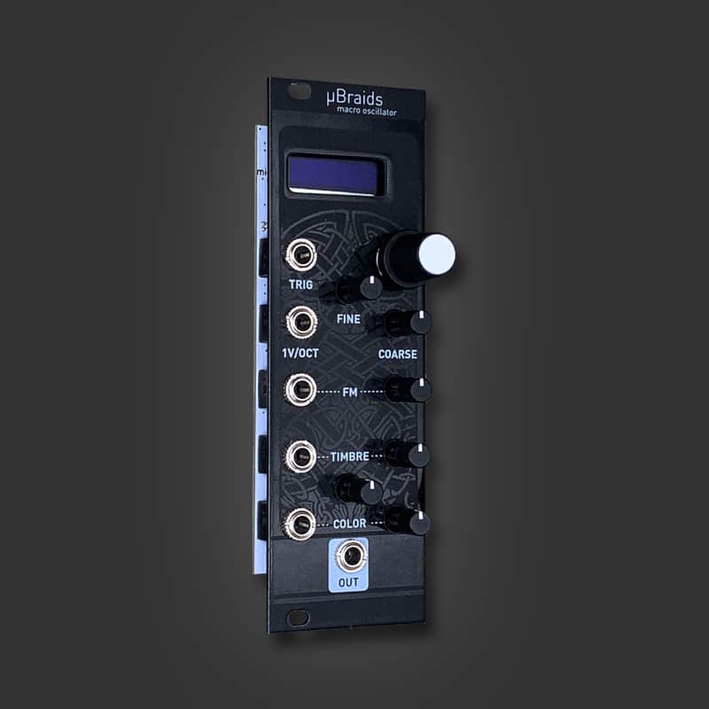 uBraids - Mutable Instruments Braids in 8HP feat. sandblasted black Magpie Modular panel image 1