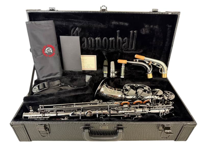 Cannonball Raven A5 Black Big Bell Stone Series Alto Saxophone CUSTOM ENGRAVED! image 1