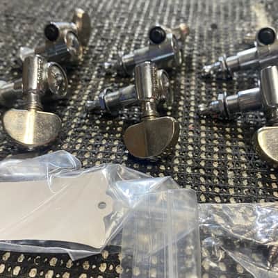 Vintage Grover Pat Pending 3x3 Milk Bottle Tuners - Includes Les Paul Truss Rod Cover! image 4