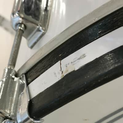 Rogers '70s 4 Pieces Drum Shell Kit, No Snare - White, Used image 16