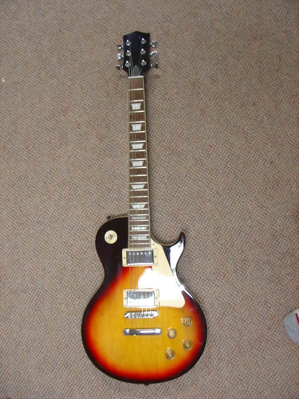Jay Turser 2018 MIC no name Lester-Epiphone pickups ! Cherry Burst image 1