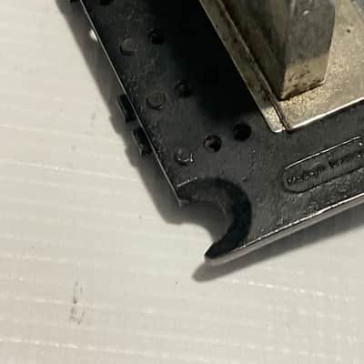 1980's Original Made in Germany Black Lefty Left-Handed Guitar Tremolo Bridge Vibrato & Arm image 8