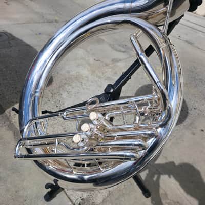 Eastman EPH495 Silver Bb Sousaphone - Professional image 10