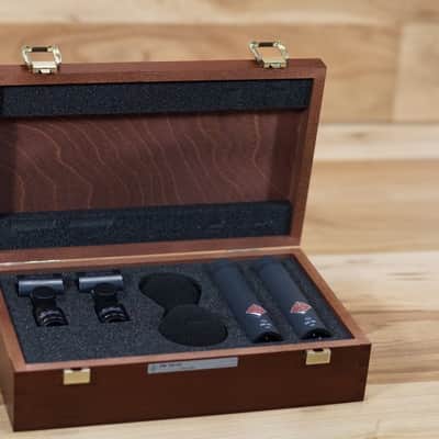 Neumann KM184 Stereo Set in Matte Black Small Diaphragm Condenser Microphones image 2