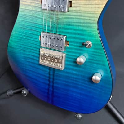 Schecter C-1 Standard Plus Electric Guitar Blue Fade Finish image 4