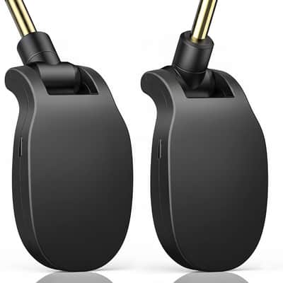 UHF Wireless Guitar System Rechargeable, Wireless Transmitter Receiver 4 Channels 165ft tansmisiion Low Latency Guitar Wireless System,Black image 3