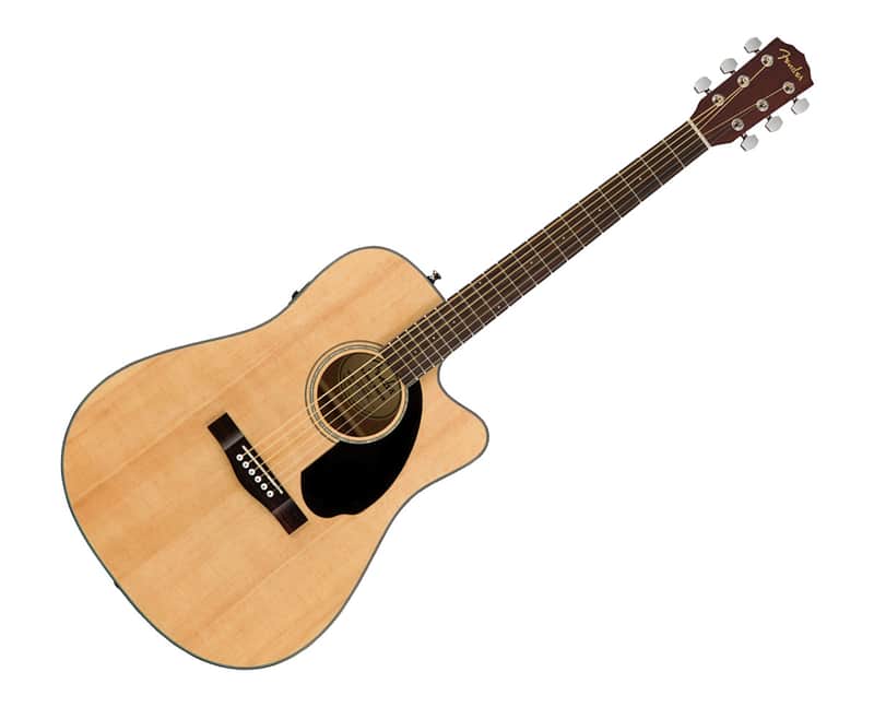 Used Fender CD-60SCE Dreadnought A/E Guitar - Natural w/ Walnut FB image 1