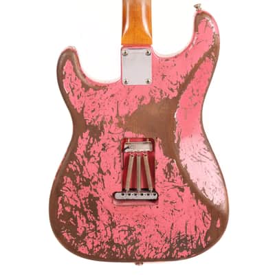 Fender Custom Shop 1962 Stratocaster Ultimate Relic Faded Coral Pink Masterbuilt Andy Hicks image 7