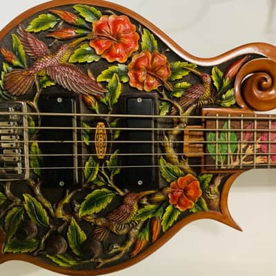 Blueberry Handmade Five-String Electric Bass Guitar with Seymour Duncan Bassline Pickups image 5