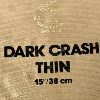 ULTRA CLEAN ALMOST N.O.S!! 15" Zildjian K IAK DARK THIN Crash 927g OLD-SCHOOL! image 2