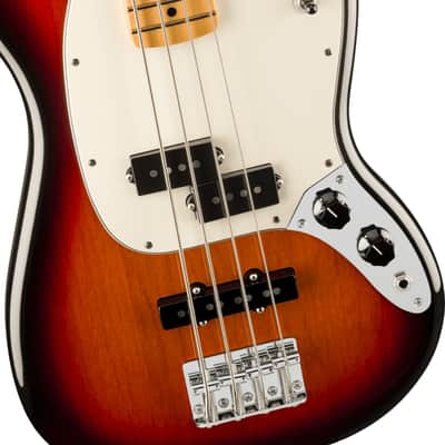 Fender Player II Mustang Bass PJ, Maple Fingerboard, 3-Color Sunburst image 5