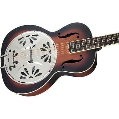 Gretsch Guitars G9220 Bobtail Round-Neck Resonator Guitar, Spider Cone Regular 2-Color Sunburst image 7