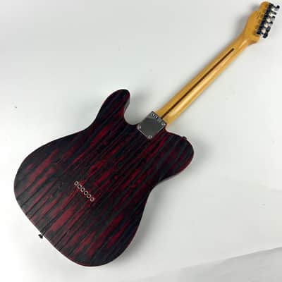 2015  USA Fender Limited Edition Sandblasted Telecaster Crimson Red w/ Fender Hard Travel Deluxe Case image 6