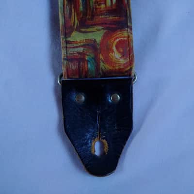 FENDER , GIBSON ERIC CLAPTONS ORIGINAL GUITAR STRAP 1970s Swirl image 8