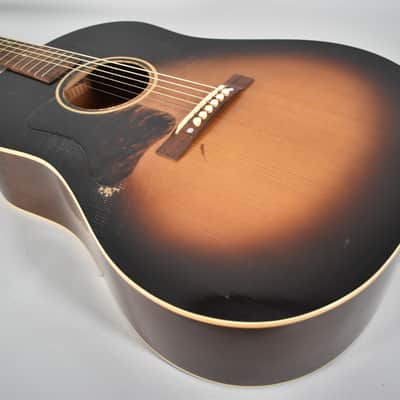 Pre War Guitars Model J Lefty Sunburst Relic Slope Shoulder Acoustic Guitar w/OHSC image 8