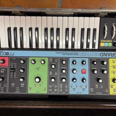 Moog Grandmother 32-Key Semi-Modular Analog Synthesizer 2018 - Present - Black / Multi-Colored Panel