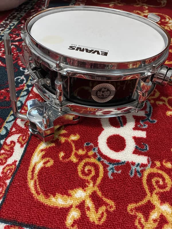 Pearl M-80 effects snare 4x10/mounting clamp 2020 - silver image 1