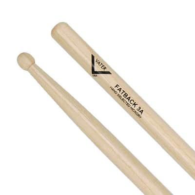 Vater 3A Fatback Hickory Drum Sticks Consumer 4 Pair Value Pack VTR-VSP3AW image 3