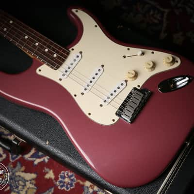 1995 Fender American Stratocaster Matching Headstock Burgundy Mist image 6