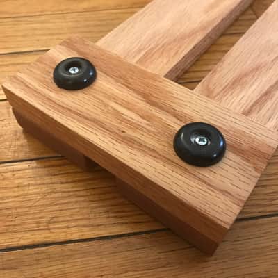 Wood Guitar Pedal Board. 18x6" Red Oak Mini Effects Pedalboard. image 5